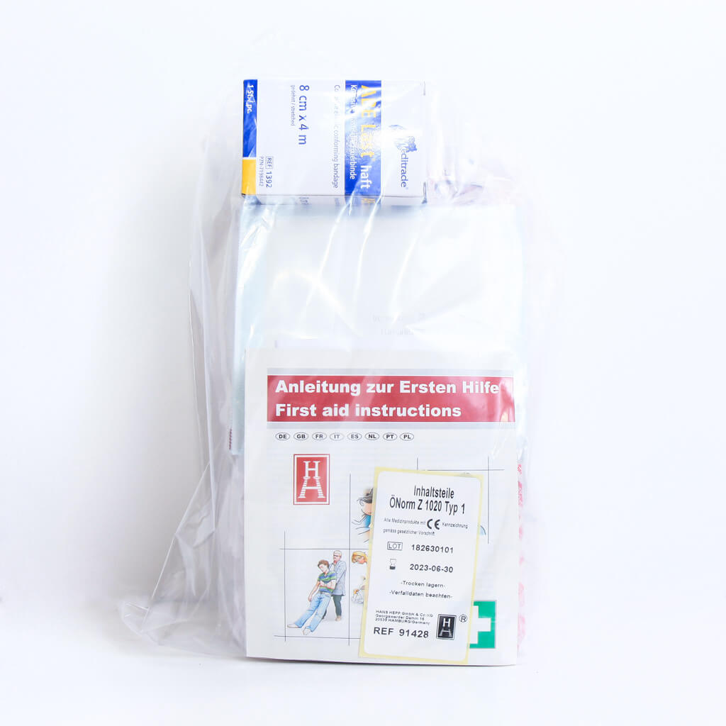 Erste-Hilfe-Rucksack PRO, gefüllt gemäß ÖNORM Z 1020 Typ 1, 23 l 