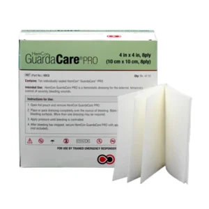 HemCon GuardaCare Pro Kompresse, 10 x 10 cm, 8-fach