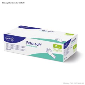 Peha-soft Latex protect Einweghandschuhe, puderfrei, unsteril, 100 Stk